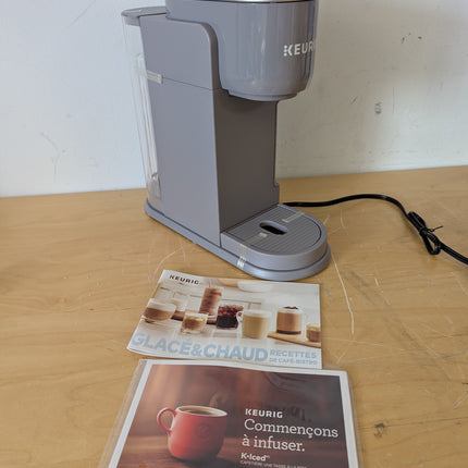 Keurig K-Iced Single Serve K-Cup Pod Coffee Maker with Brew Over Ice Button, 42 oz Removable Reservoir, 3 Sizes, Grey
