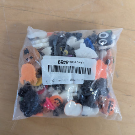 100PCS Halloween Slime Charms, Kalolary Halloween Resin Flatback Charms Kawaii H