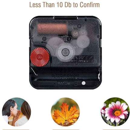 BERYART 14 Inch Silent Non-Ticking Wall Clock, Big Arabic Numerals Wall Clocks,