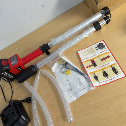 Cordless Brushless Stick Water Transfer Pump with Battery and Charger