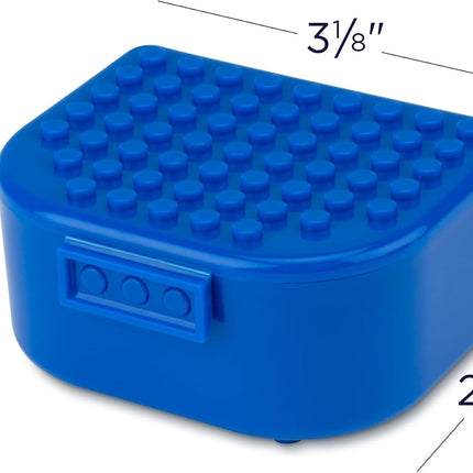 Practicon Building Blocks Toy Storage & Display Boxes with Baseplate Top, Portab