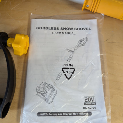 Cordless Snow Shovel Compatible with Dewalt 20V Max Battery, 11" Electric Snow B