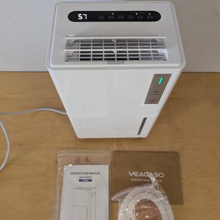 Trazico 21 Pint Dehumidifier for Basement & Home up to 1500 Sq Ft, 3 Smart Modes, 24H Timer, Continuous Drain, Quiet