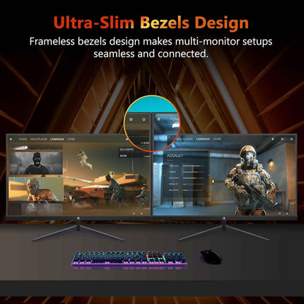 Z-Edge 24.5" Gaming Monitor, Z-Edge UG25I FHD 1920x1080 240Hz Gaming Monitor, 1m