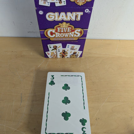 Five Crowns GIANT Rummy Style Jumbo Card Game for Kids, Family Game Night | Uniq