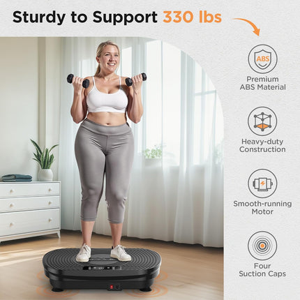 FEIERDUN Vibration Plate Exercise Machine, Vibration Plate for Lymphatic Drainag