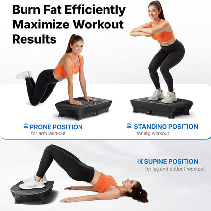 MERACH Vibration Plate Exercise Machine, Slim Vibration Plate with Real-Time Cal