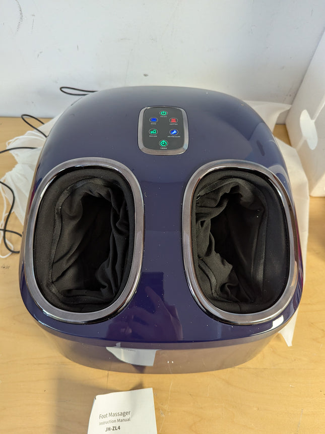 (Purple) Kainsati Shiatsu Foot Massager with Heat Feet Massager for Plantar Fasc