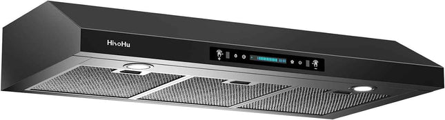 HisoHu 36 Inch Under Cabinet Range Hood with 900-CFM,4 Speed Gesture Sensing&Tou