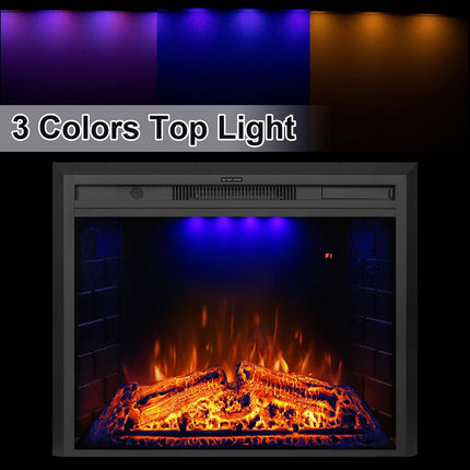 Dreamflame 30 inch Wide Electric Fireplace Inserts, Wall Fireplace Electric with