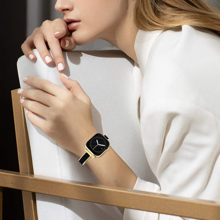 WINGLE Slim Watch Bands for Apple Watch Band Women 38mm 40mm 41mm 42mm 44mm 45mm