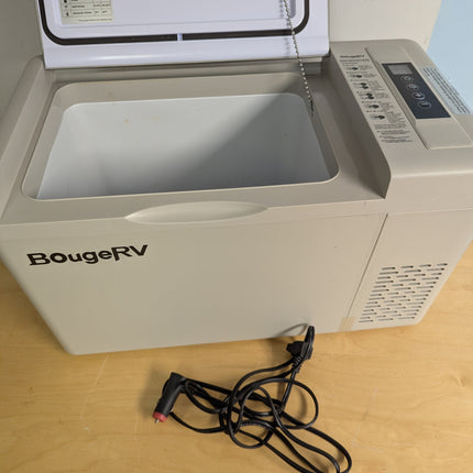 BougeRV 12 Volt Refrigerator With Cover 12V Car Fridge 30 Quart Portable Freezer