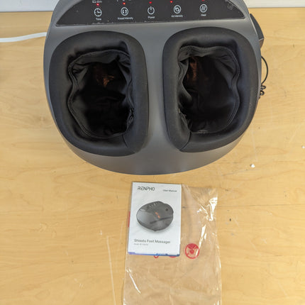 RENPHO Shiatsu Foot Massager with Heat, 3 Levels of Kneading & Compression, Washable Cover, Fits Size 13