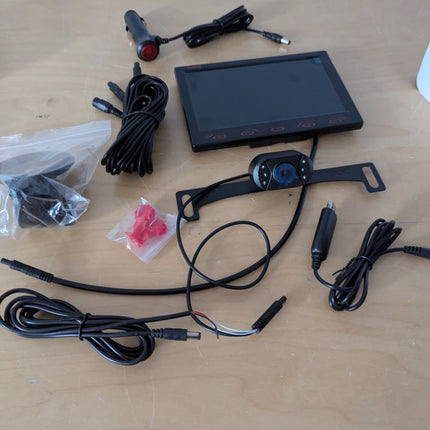 7-Inch Backup Camera for Car, Truck, SUV - HD 1080P Rear View System, IP69K Wate