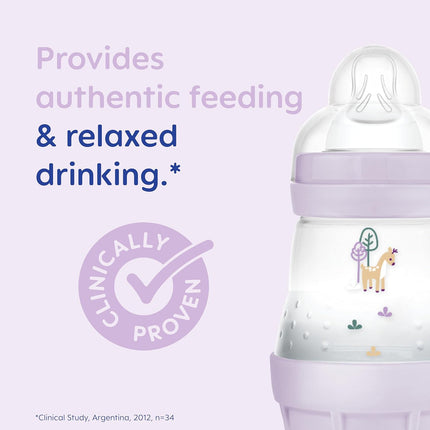 MAM Easy Start Self Sterilising Anti-Colic Baby Bottle 2 Pack (2 x160 ml) with S