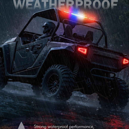 Lupar 30'' UTV LED Chase Light Bar w/ 1.75''-2'' Roll Cage Mount Bracket Rear Ch