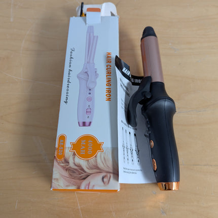 Cordless Hair Curling Iron 3 Temperature Adjustable Rechargeable Fast Heating Ha