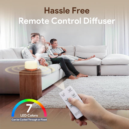 ASAKUKI 500ml Essential Oil Diffuser, 5 in 1 Premium Ultrasonic Aromatherapy Fra