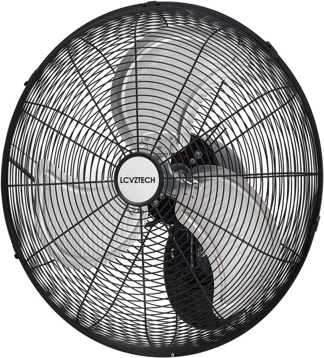 LCVZTECH 20 inch Wall Mount Fan Oscillating, 3-Speed 5500 CFM High Velocity Indu