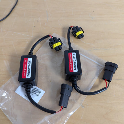 2PCS Headlight Decoder 12V 4A Error Code Warning Canceller for 9005 9006 9012 Pl