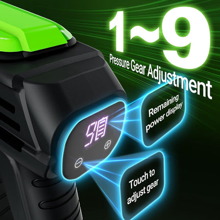 Incomplete — NACATIN 1000 PSI Cordless Pressure Washer, 21V 4.0Ah Brushless