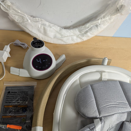 Baby Swing for Infants with Bluetooth Music Speaker & Remote Control - Portable