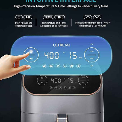 Ultrean Air Fryer, 9 Quart 6-in-1 Electric Hot XL Air Fryer Oven Oilless Cooker,