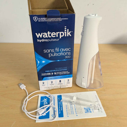 Waterpik Cordless Pulse Rechargeable Portable Water Flosser for Teeth, Gums, Bra