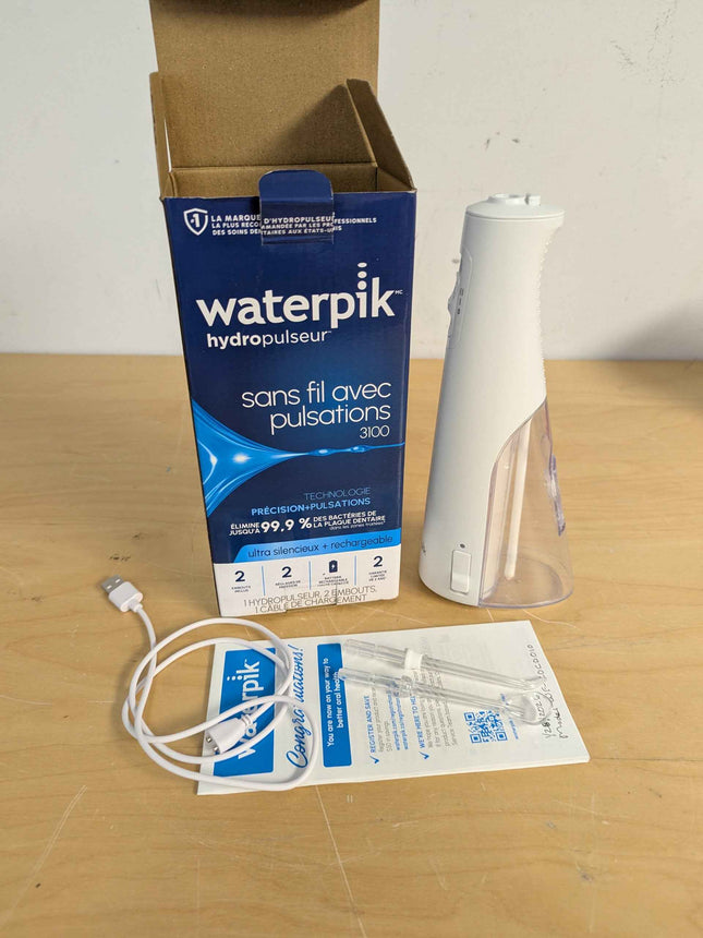 Waterpik Cordless Pulse Rechargeable Portable Water Flosser for Teeth, Gums, Bra