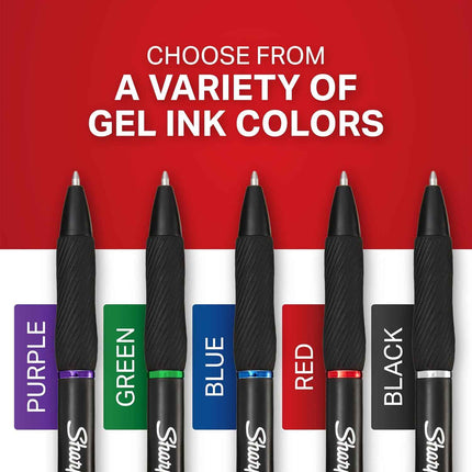 Sharpie S-Gel, Gel Pens, Medium Point (0.7 mm), Blue Ink Gel Pen, 36 Count
