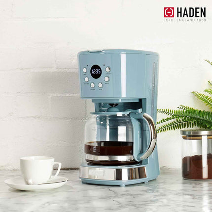Haden Brighton Coffee Machine, 12 Cup Programmable Drip Coffee Maker with Auto S