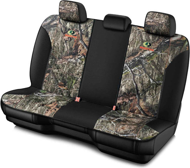 Mossy Oak Low Back Camo Full Size Bench Seat Covers, Universial Fit, Fit Most Re