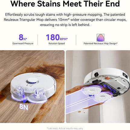 NARWAL Freo X10 Pro Robot Vacuum and Mop Combo, 11,000Pa Suction,DualFlow Tangle