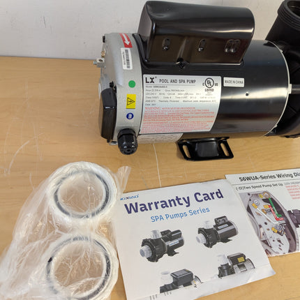 LINGXIAO LX 4HP 2-Speed Hot Tub Spa Pump, 220-240V, 2 Inch Ports