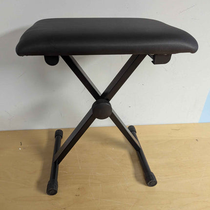 Piano Bench QISUO Piano Bench X-Style Board Bench Adjustable Height, Padded Boar