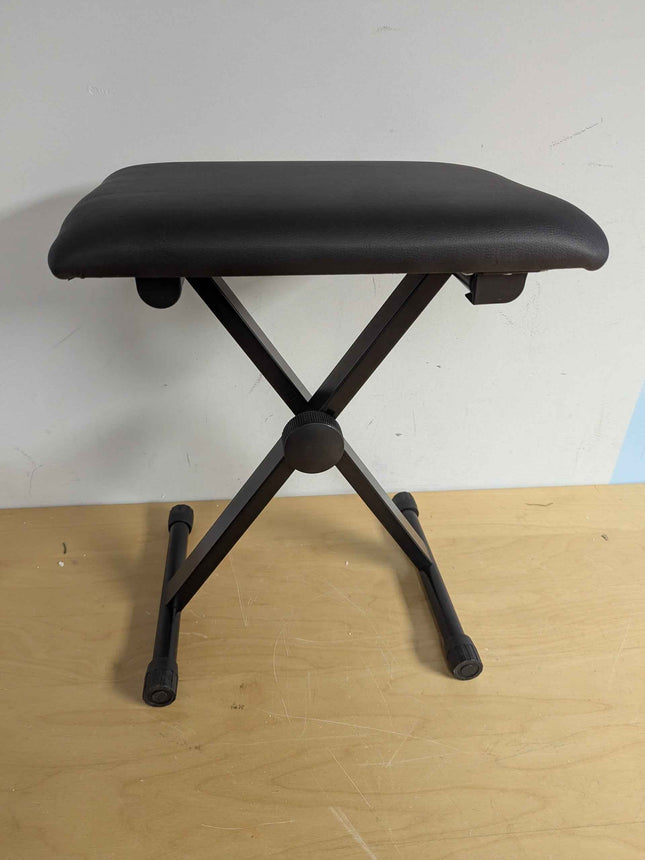 Piano Bench QISUO Piano Bench X-Style Board Bench Adjustable Height, Padded Boar