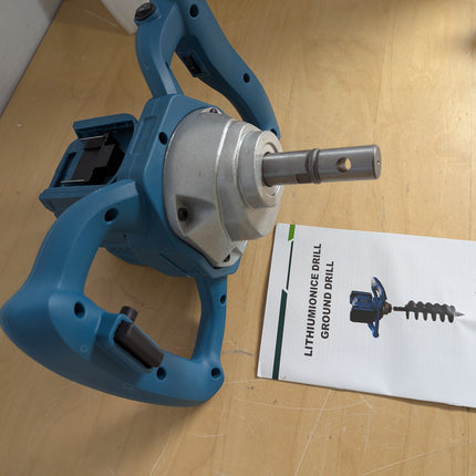 (Tool Only) fosa Cordless Electric Ice Auger / Post Hole Digger, 6 Speeds