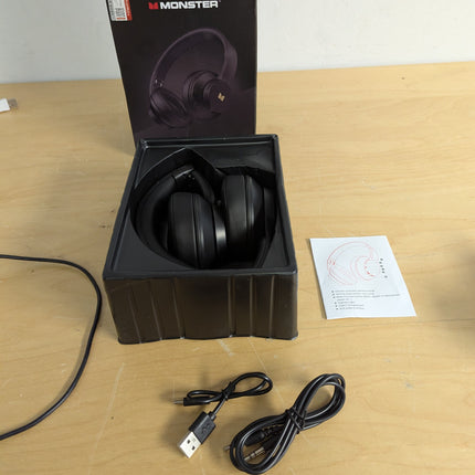 Monster Mission 100 Bluetooth Headphones, Over Ear Headphones with Immersive Bas