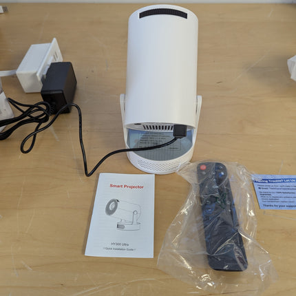 Kimwood Projector with Upgraded HiFi Speaker, [Built-in Apps] 1080P Mini Portabl