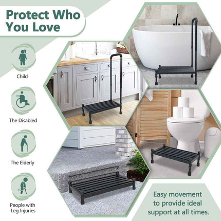 Medical Step Stool with Handle for Elderly SUV Car Step Stool Standing Assist Ai