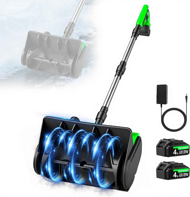 Electric Snow Shovel, 21V Electric Snow Blower with Battery and Charger, 19FT Th