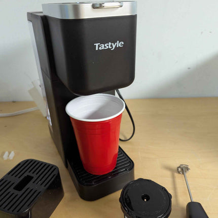 Tastyle Single Serve Hot & Iced Coffee Maker with Strong Brew, 40oz Removable Re
