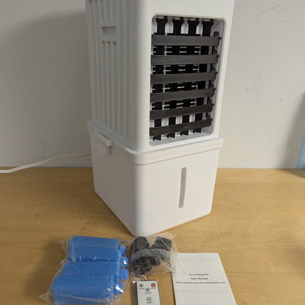 SimerSure 3-in-1 Portable Evaporative Air Cooler with Removable Water Tank, 4 Ice Packs, Timer and Remote Control