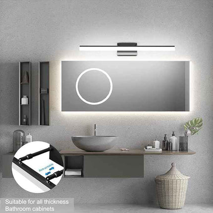 Aipsun 31.5 inch Modern Black Vanity Light Adjustable Bathroom Light Fixtures Ov