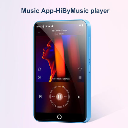 Oilsky 80GB MP3 Player with Bluetooth and WiFi, Mp3(Blue)