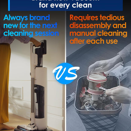 Tineco Pure ONE Station 5 Cordless Smart Vacuum with 2.5L Auto Dust Base, Full-P