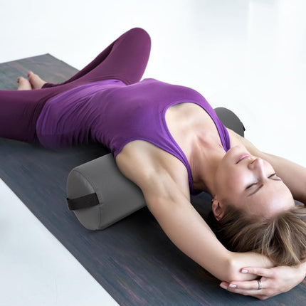 ForPro Full Round Bolster Pillow, Cool Grey