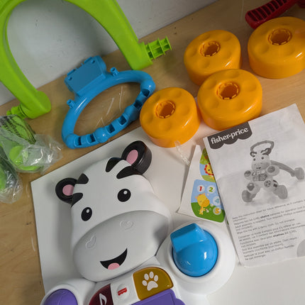 Fisher-Price Learn with Me Zebra Walker, Musical Baby Push Toy
