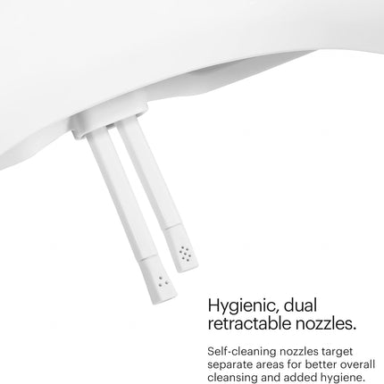 Brondell Bidet Toilet Seat, Non-Electric Swash Ecoseat, Fits Elongated Toilets,