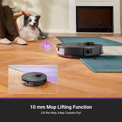 Eureka E20 Plus Robot Vacuum and Mop Combo, 8000Pa Suction, Bagless Self-Emptying Station, LiDAR Navigation, App Control